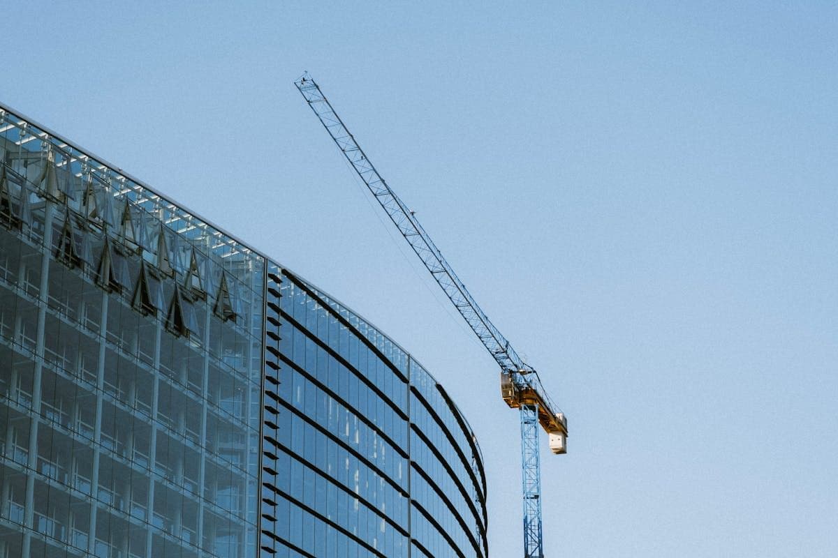 Steel frame commercial construction