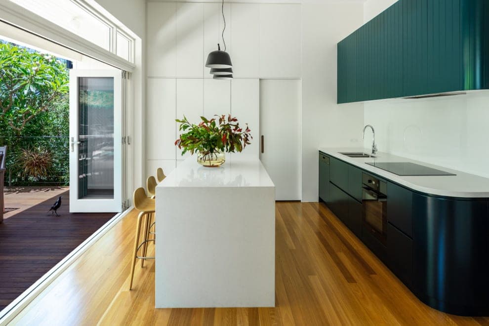Contemporary custom home facade by Buildana